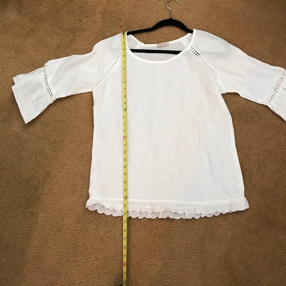 Bellambia  white linen top
